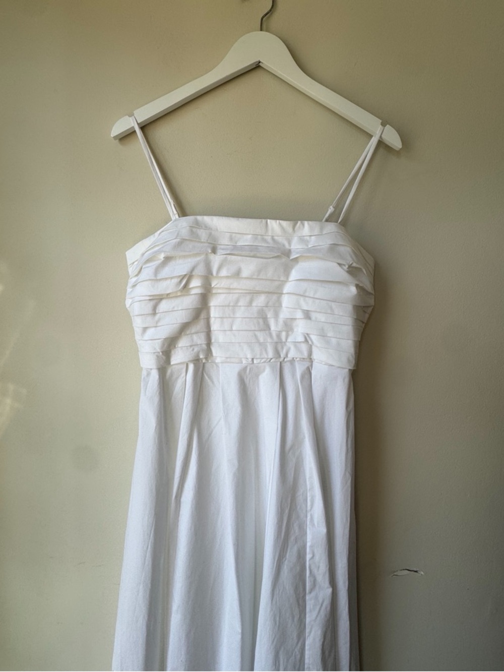 Babaton White Vault Poplin Dress